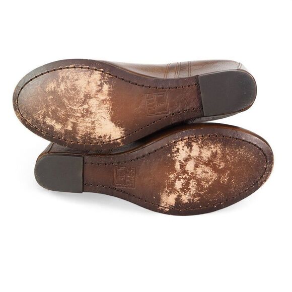 Frye Carson Wedge Ankle Booties Cognac Brown 3470656-COG Women's 7.5M - Picture 8 of 12